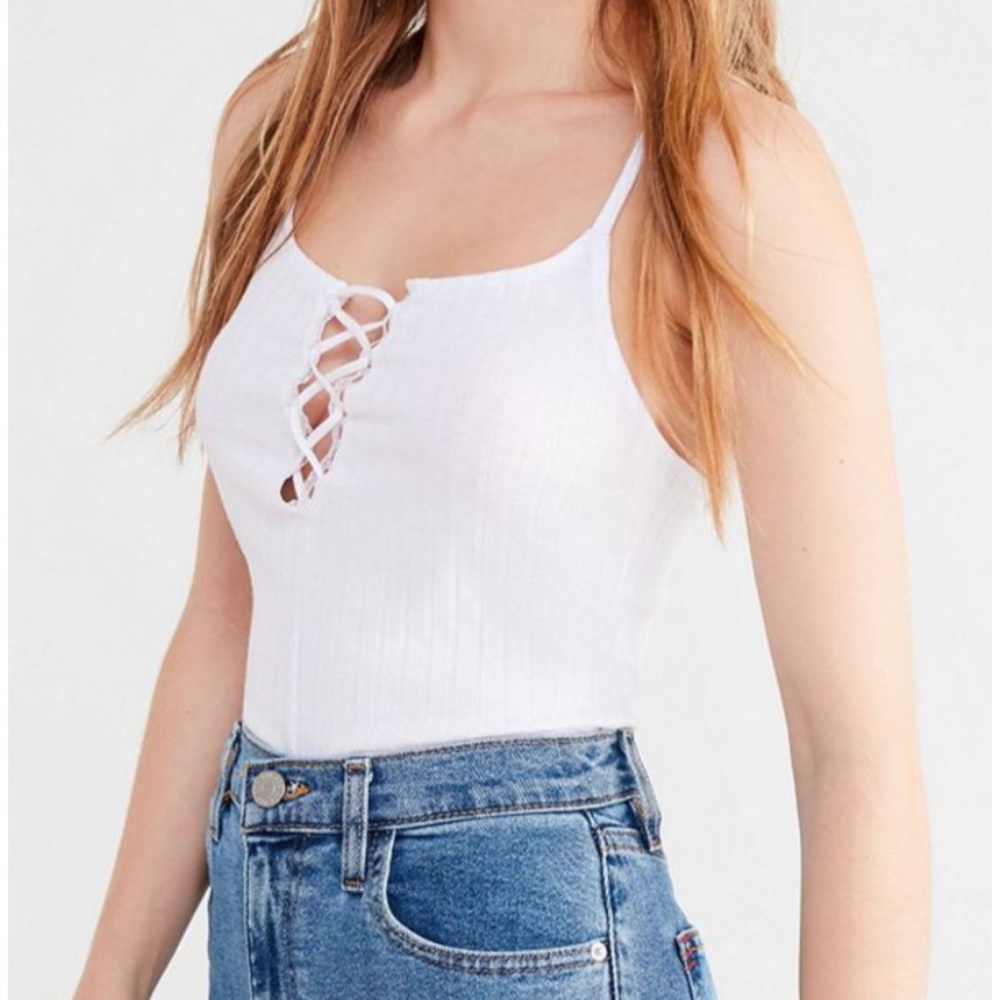 Project Social T Lace Lace-Up Cami